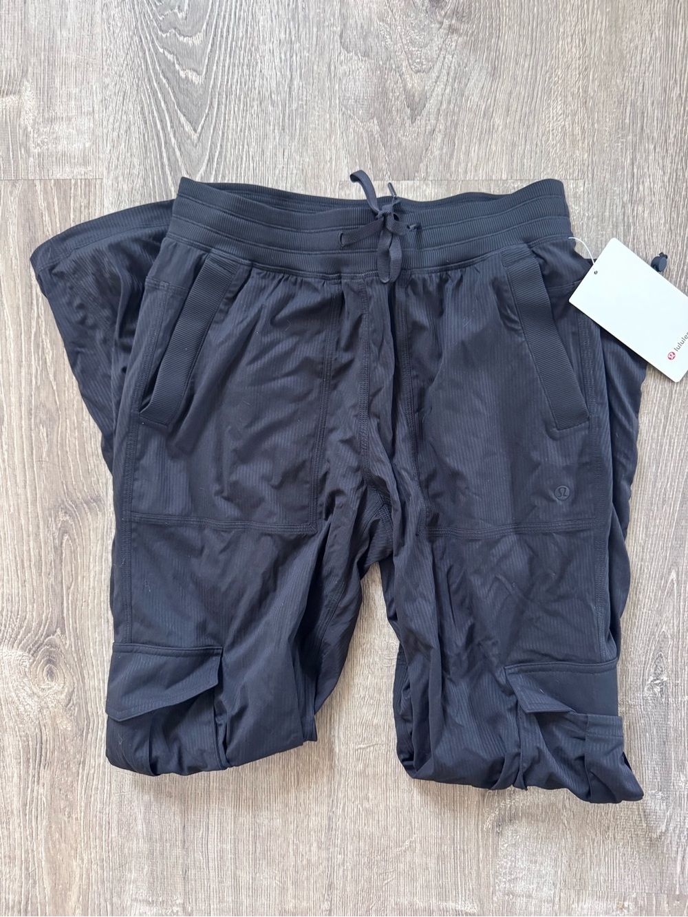 Lululemon Black Cargo Track Pants - Picture 3 of 4